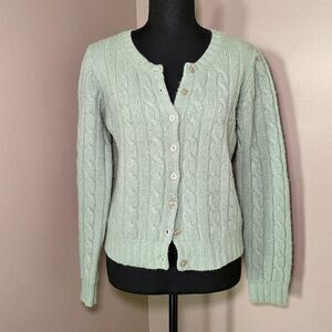 BOSTON PROPER Vintage Cardigan - Lambswool/Angora Blend